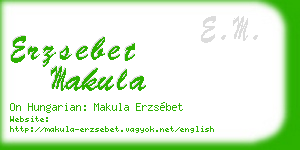 erzsebet makula business card